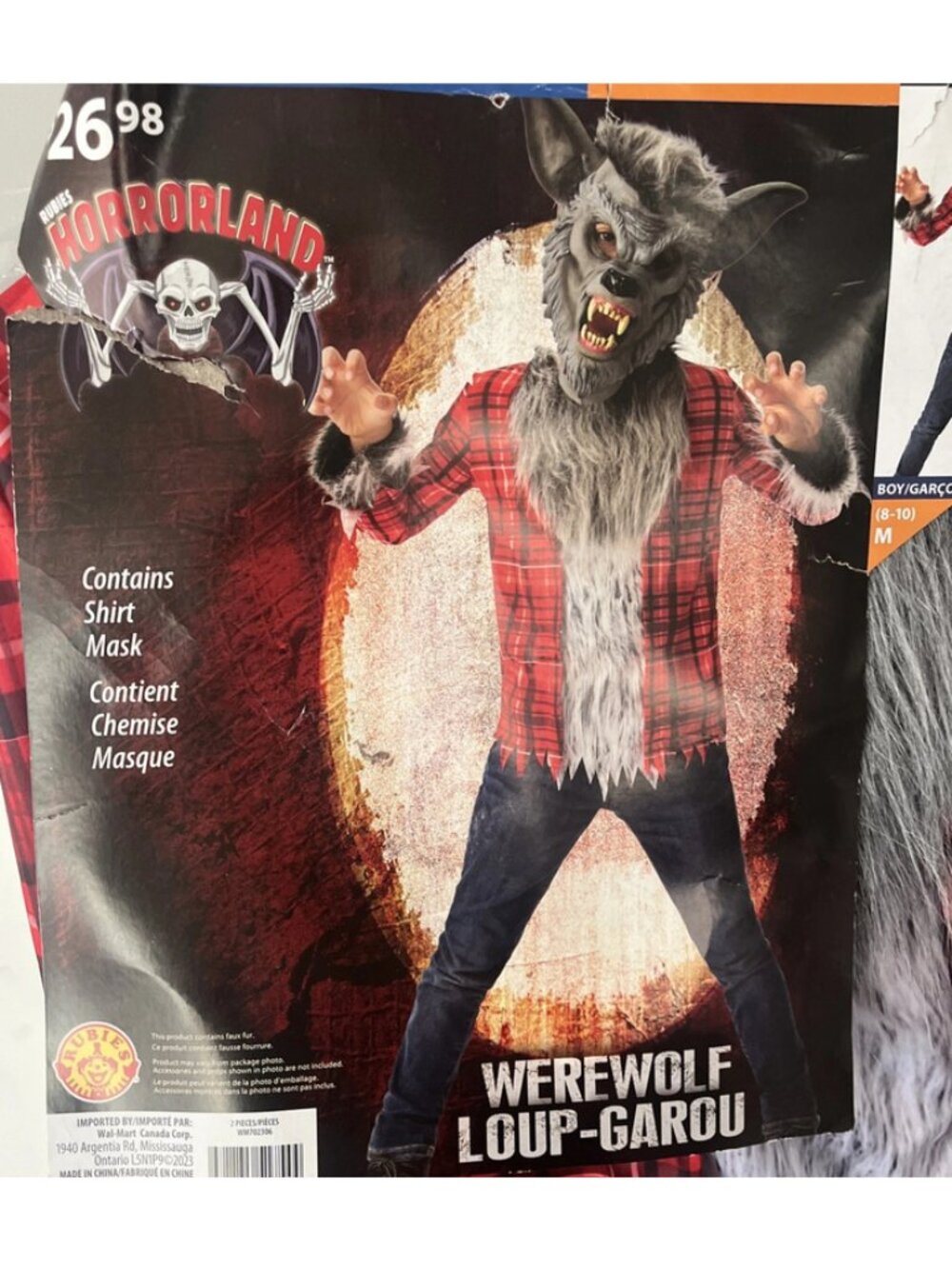 Rubies Horrorland Kid's Werewolf Halloween Costume large (10-12)